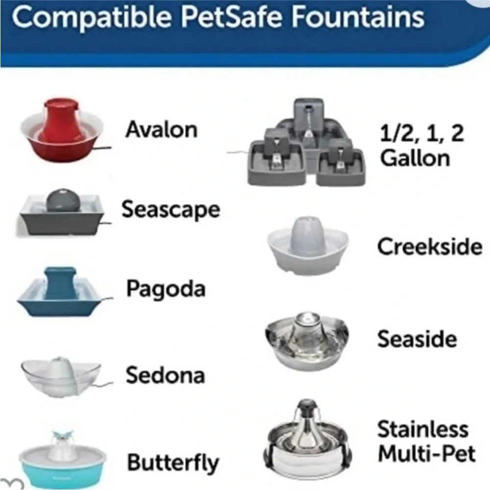 11 replacement carbon filters for pet safe cat water fountain refills